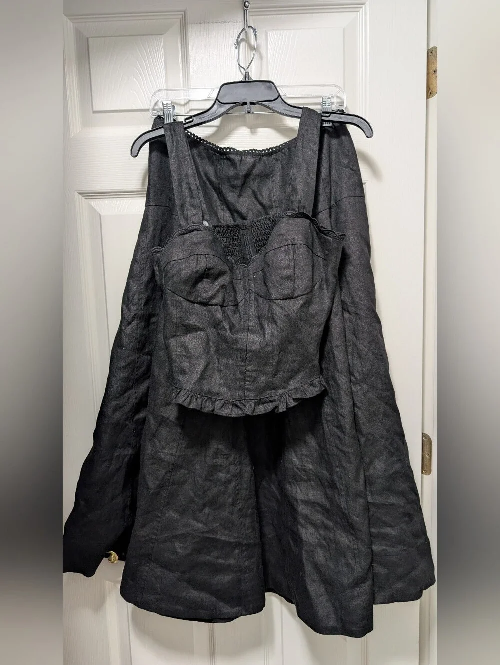 NWT Reformation Anatolia Linen Two Piece Set Black - Size 10 Black